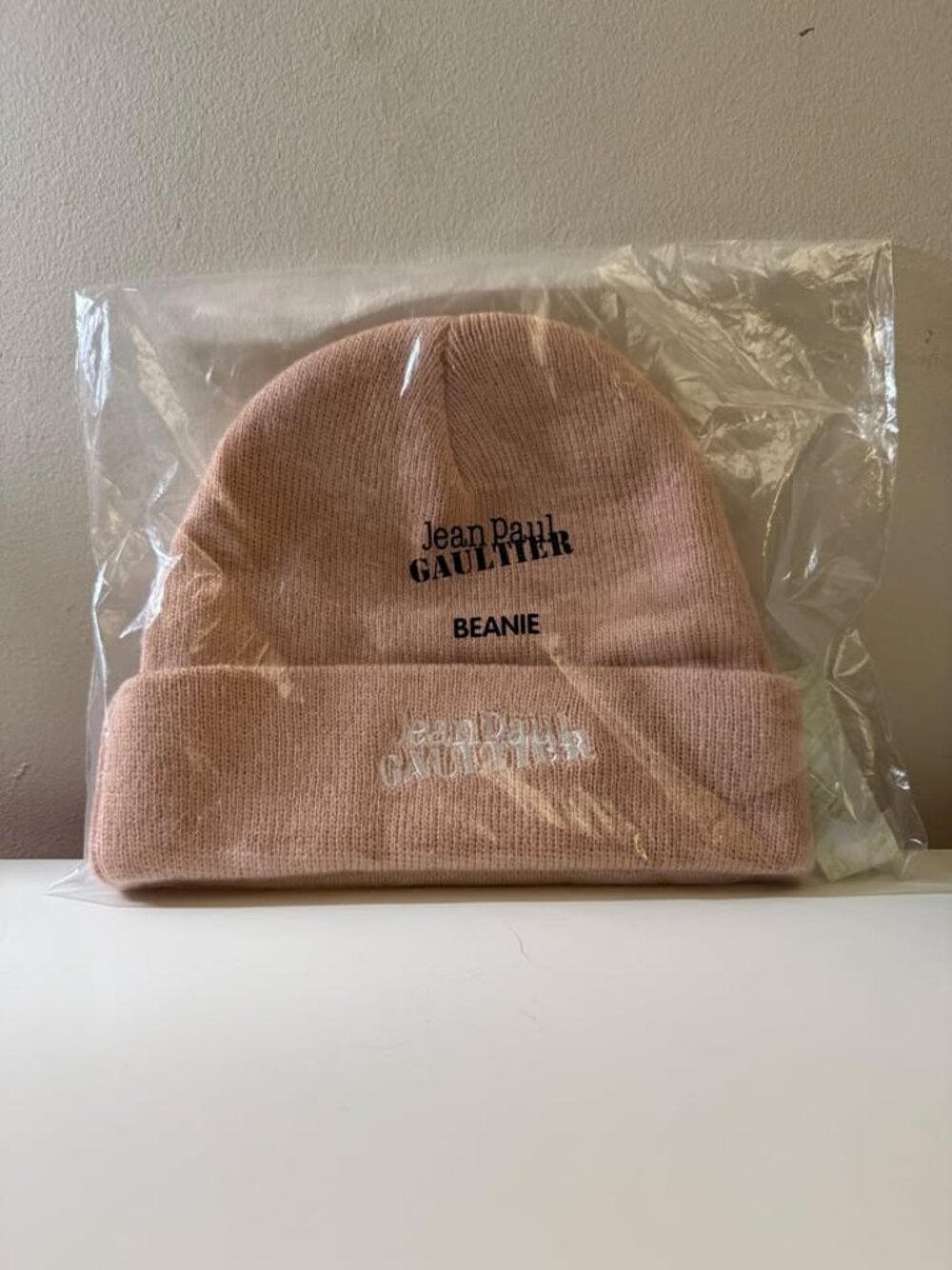 Jean Paul Gaultier Peach Beanie Hat